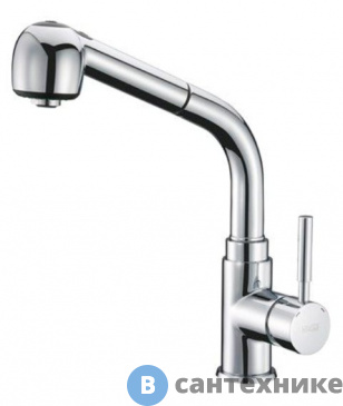 картинка Смеситель WasserKRAFT Main 4166 для кухни латунь, хромоникелевое покрытие