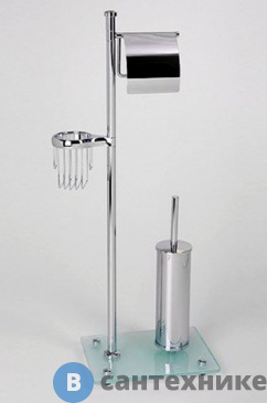 картинка Стойка WasserKRAFT K-1264 комбинированная напольная, закаленное матовое стекло