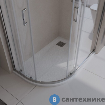 картинка Душевой поддон BelBagno TRAY-MR-UNO-RH-120/80-550-35-W-R из искусственного мрамора
