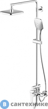 картинка Душевая стойка Bravat SOURCE F6173218CP-A-ENG со смесителем для ванны