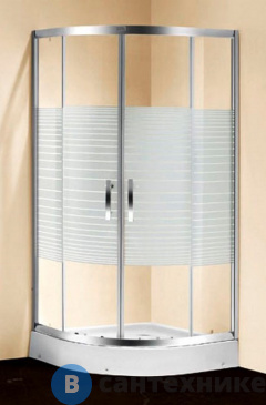 картинка Душевой уголок Primo 201 белые полосы (900*900*1960)