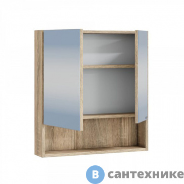 картинка Зеркальный шкаф СанТа Мира 60 янтарный НП (700404)