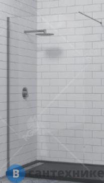 картинка Душевая перегородка RGW WA-010 70*195 хром/прозрачное (351001007-11)