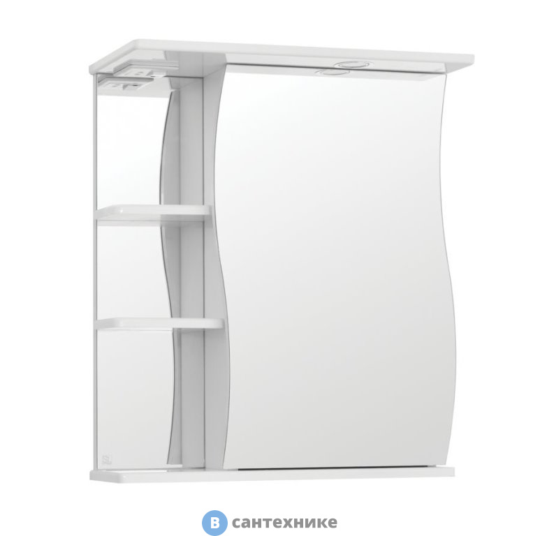 Зеркало-шкаф Style line Волна 600/С (4650134470277)