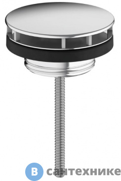 картинка Донный клапан Hansgrohe 50001000 1 1/4", с фиксированной крышкой, для раковины, хром