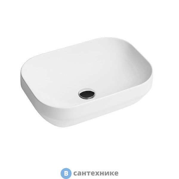 Раковина AXA Decus 8520012 накладная прямоугольная 500х350х150 мм, White Matt