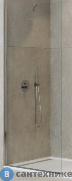 картинка Душевая перегородка Cezares LIBERTA-L-1-TB-125-C-Cr универсальная с односторонним входом 1250x1950 мм