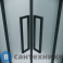 картинка Душевое ограждение Grossman Cosmo 300.K33.02.9090.21.02 (90*90*195) квадрат, раздвижн, черн. матов, стекло шиншилла, без поддона