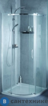 картинка Ограждение Jacob Delafon E22R90R-GA CONTRA круга, правосторонняя /90х90/ (прозр. стекло)