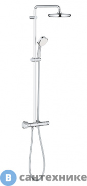 картинка Душевая стойка Grohe 27922001 Tempesta Cosmopolitan 210 с термостатом для душа