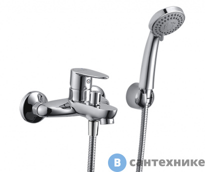 картинка Смеситель WasserKRAFT Leine 3501 для ванны с коротким изливом латунь, хромоникелевое покрытие