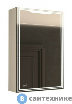 картинка Зеркало-шкаф Art & MAX Merano AM-Mer-500-800-1D-R-DS-F с подсветкой и подогревом