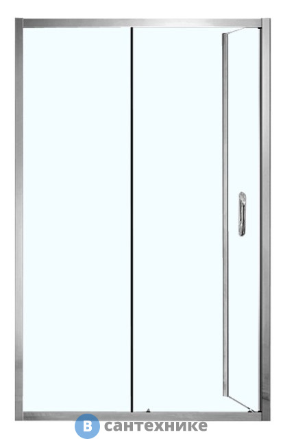 Душевое ограждение AZARIO MILTON 1200*800*2000, без поддона, (раздвижная) открывание налево, стекло 6 мм, покр. профиль серебро (AZ-ND1131 L 1200)