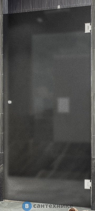 Душевая дверь на петлях MaybahGlass 1950*700 Стекло 8 мм Графит матовый (MGD-518-4)