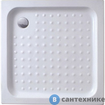 картинка Душевой поддон Sean S-108-80 квадрат низ. 80х80х15, акриловый, без сифона