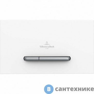 картинка Клавиша смыва Villeroy & Boch 922169N5 ViConnect, хром матовый