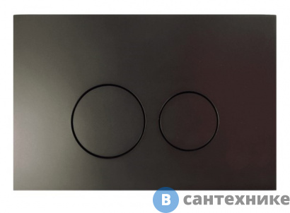 картинка Клавиша смыва Aquanika 01.02.52 BASIC R-type (чёрный матовый)