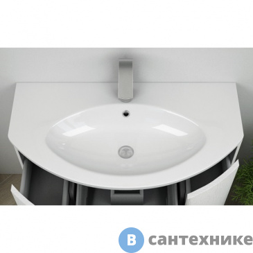 картинка Раковина Cezares из искусственного мрамора 50177 Bianco (92x52)