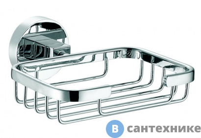 картинка Мыльница AZARIO NESSY решетка, хром (AZ-73109A)