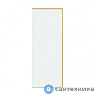 картинка Боковая стенка Grossman Galaxy 200.K33.01.80.32.00 (80*195) золото сатин, стекло прозрачное