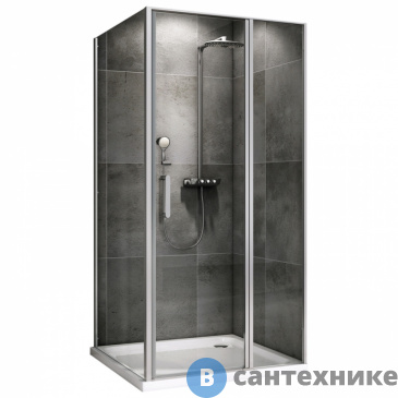картинка Душевой уголок ABBER Sonnenstrand AG04140S-S80 140х80х195, без поддона
