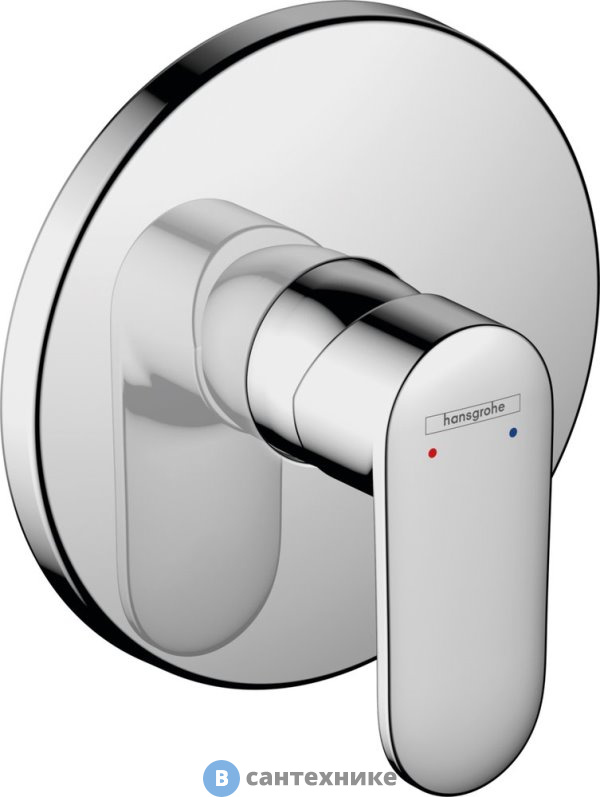 Смеситель Hansgrohe 71667000 Vernis Blend для душа, хром, без внутр. части