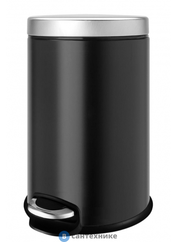 Ведро мусорное WELTWASSER WW ERFIE BL 30L Педальное Черный