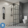 картинка Душевая перегородка Niagara Eco NG-552-80 BLACK (80х190) чёрный, стекло клетка