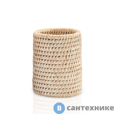 картинка Стакан Decor Walther Basket BER настольный, ротанг светлый (931891)