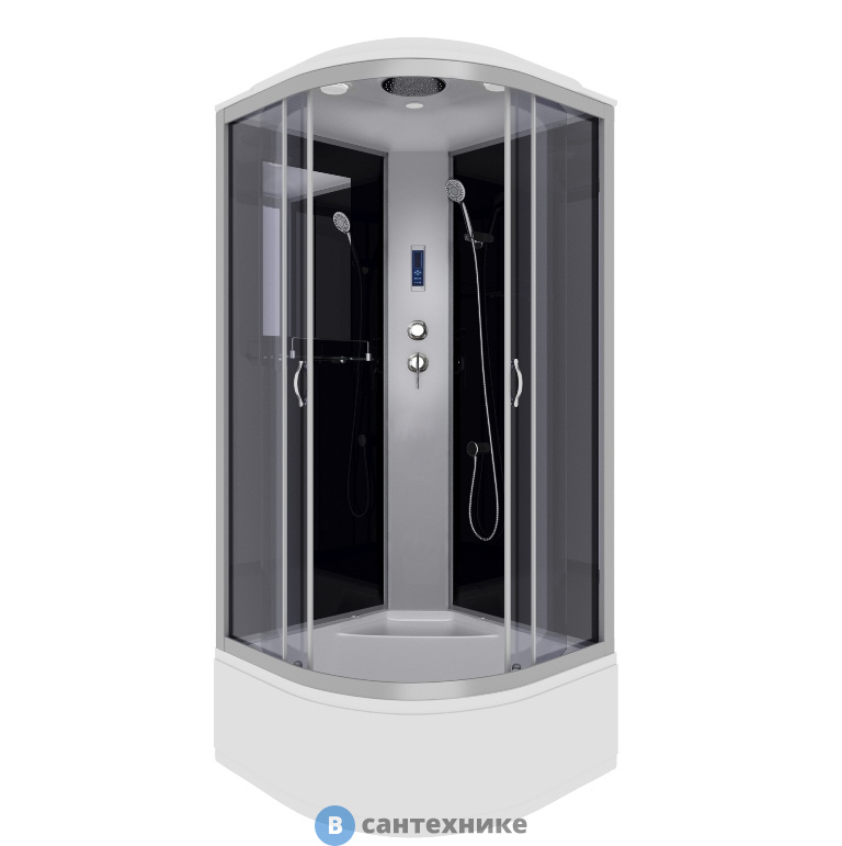 Душевая кабина Niagara NG-2508-14P (900х900х2150) высокий поддон, стекло тонированное