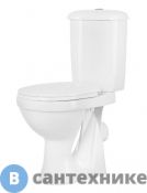 Унитаз-компакт Оскольская керамика гориз.выпуск бел У Стандарт, сиденье полипропилен (44901110522)