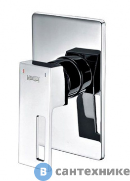 картинка Смеситель WasserKRAFT Alme 1551  для душа латунь, хромоникелевое покрытие