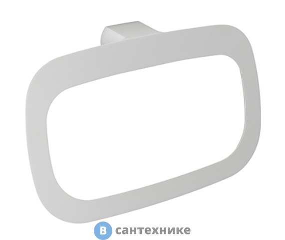 Держатель полотенец WasserKRAFT Kammel K-8360 White кольцо металл, белая порошковая краска