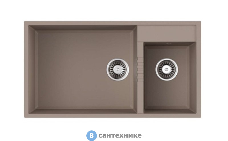 Кухонная мойка OMOIKIRI Tedori 85-2-U-SA бежевый (4993942)