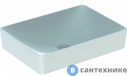 картинка Раковина Geberit 500.779.01.2 VARIFORM прямоугольная, без перелива /55х40/(белый)