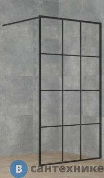 картинка Душевая перегородка Paini PAINI-WalkIN110G 110x195, рисунок решетка