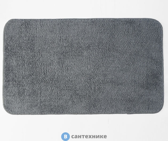 Коврик WasserKRAFT Vils BM-1061 Dark Shadow для ванной комнаты 75х45 см микрофибра