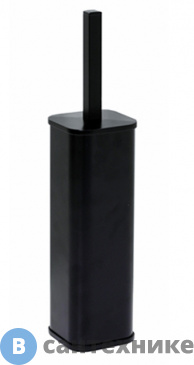 картинка Щетка для унитаза WasserKRAFT K-1117 Black напольная металл, покрытие Soft-touch