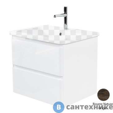 картинка Тумба под раковину BelBagno ALBANO-CER подвесная с двумя выкатными ящиками, Robere Nature Grigio, 570x444x500 (ALBANO-CER-600-2C-SO-RNG)