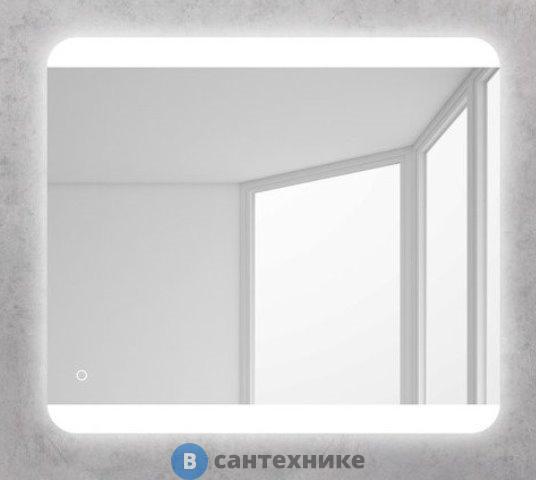 Зеркало BelBagno SPC-CEZ-700-700-LED-TCH с встроенным светильником и сенсорным выключателем (700x30x700)