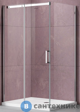 картинка Душевой уголок Vincea Dice VSR-4D1016CL, 1600*1000, хром, стекло прозрачное, без поддона