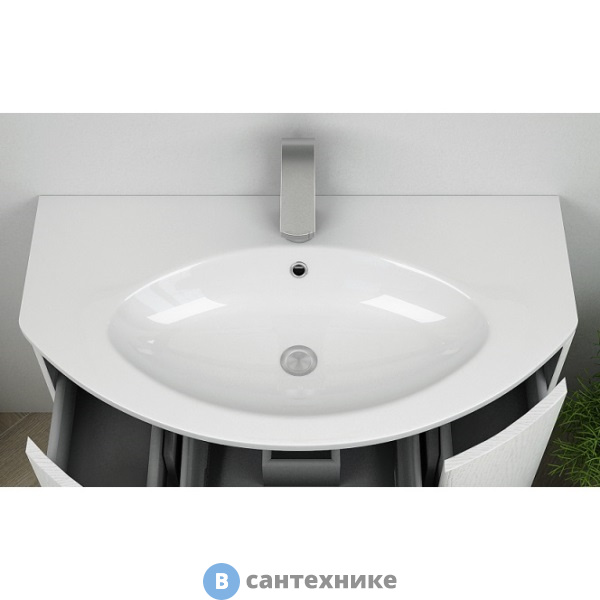 Раковина Cezares из искусственного мрамора 50177 Bianco (92x52)