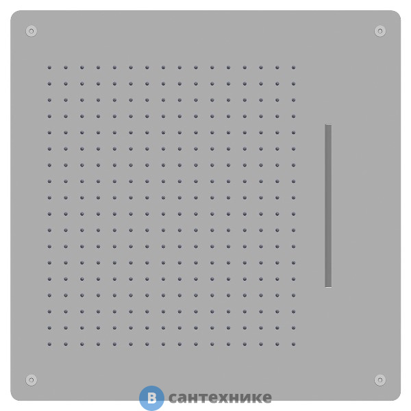 Верхний душ RGW SP-74 квадрат/хром 60*60/С водопадом (21140274-01)