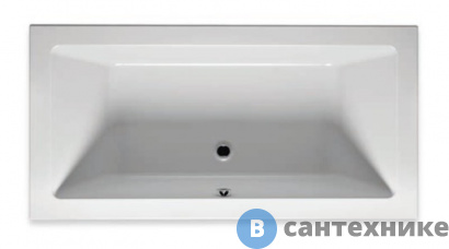 картинка Акриловая ванна Riho LUGO 180x80 (с тонким бортом) (B133001005/BT0200500000000), без каркаса и сифона