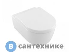 Унитаз подвесной Villeroy & Boch Avento 5656HR01 альпийский белый, с сиденьем