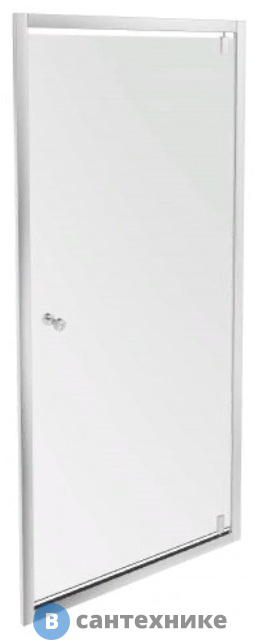 Дверь Jacob Delafon SERENITY E14P90-GA распашная, стекло 6 мм, профиль хром., /90х190/