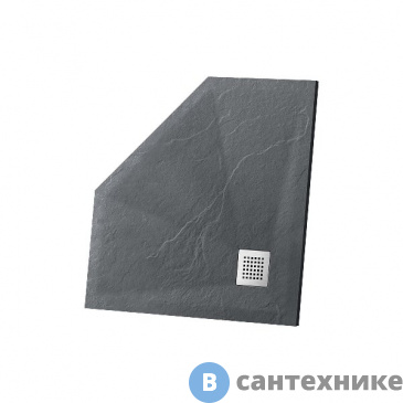 картинка Душевой поддон Vincea VST-4SP9090A из искусственного камня, 900*900*25, антрацит, без сифона