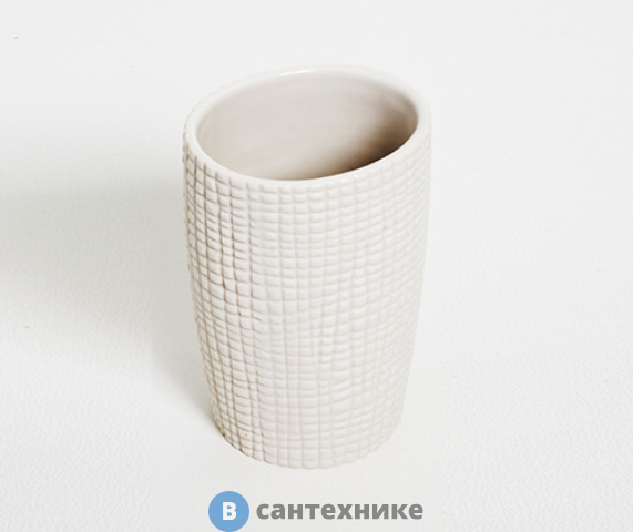 Стакан для зубных щеток WasserKRAFT Dinkel K-4628 фарфор
