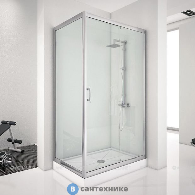 Душевой уголок Aquanet Alfa NAA1131 120x80, прозрачное стекло (168417)