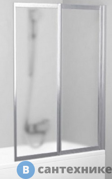 картинка Шторка на ванну Ravak Supernova VS2 105 сатин + Грапе (796M0U00ZG)